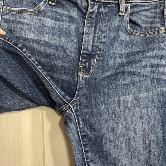 American Eagle Womens Dark Wash Super Hi-Rise Jegging Skinny Jeans Size 2 Short - Picture 8 of 10